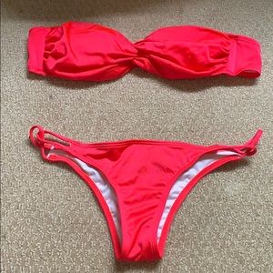 Victoria’s Secret, vibrant red bikini